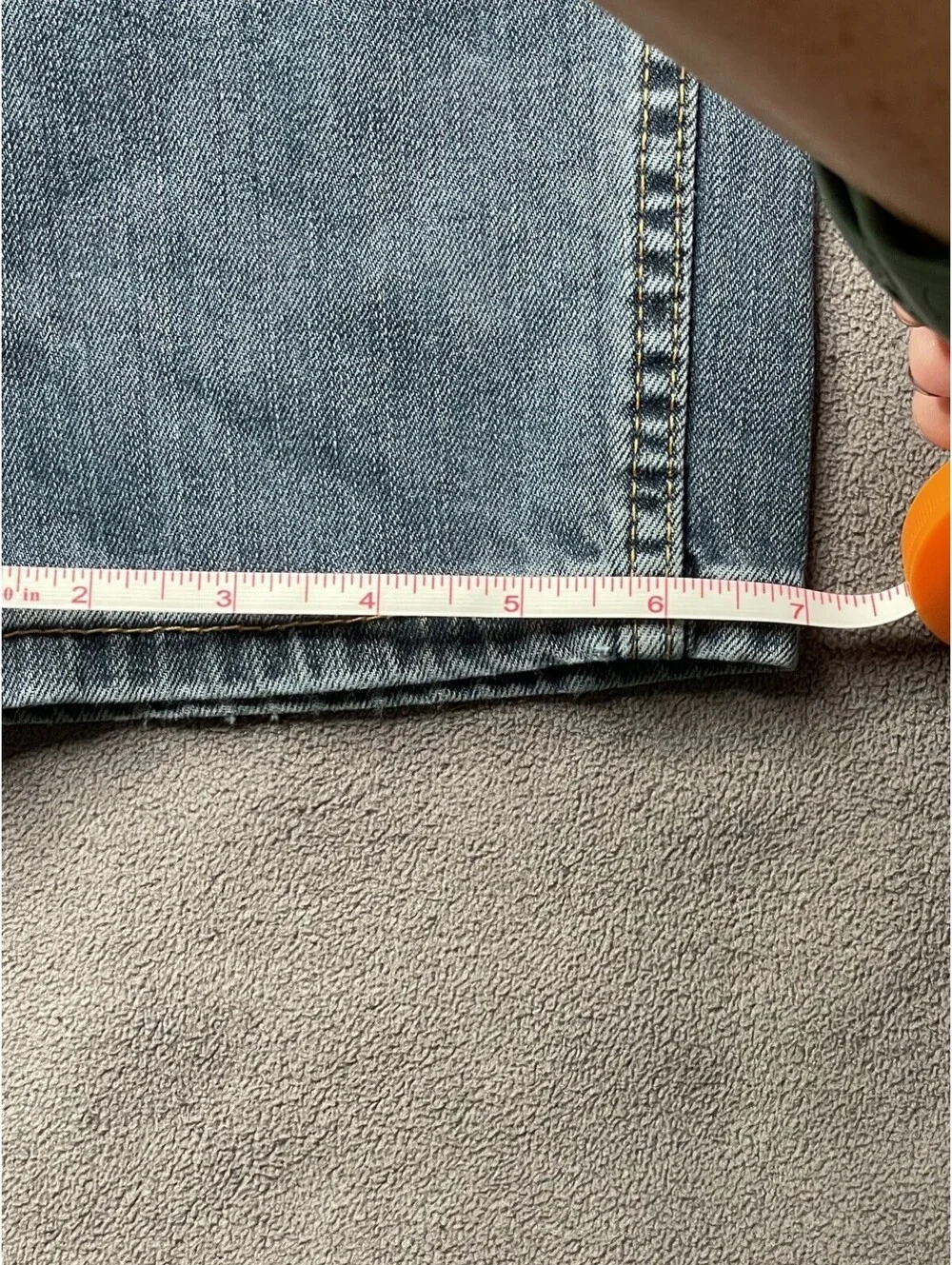 Levis 522 Jeans Mens 36x32 Medium Wash Blue Denim Straight Leg Five Pocket EUC